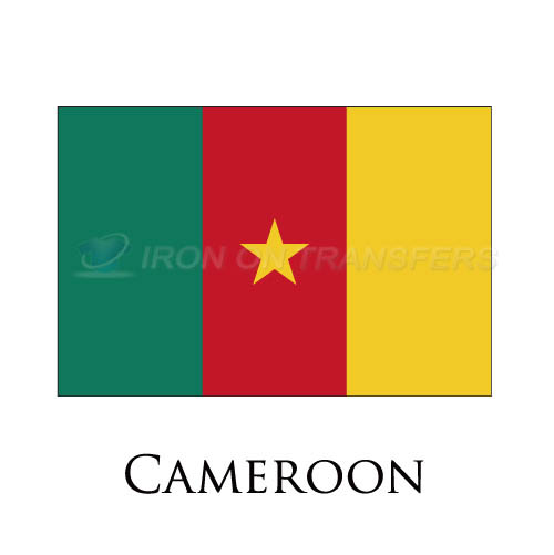 Cameroon flag Iron-on Stickers (Heat Transfers)NO.1841